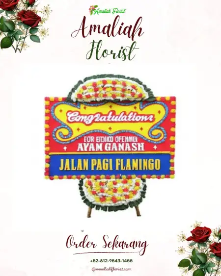 Sewa Papan Bunga Medalem
